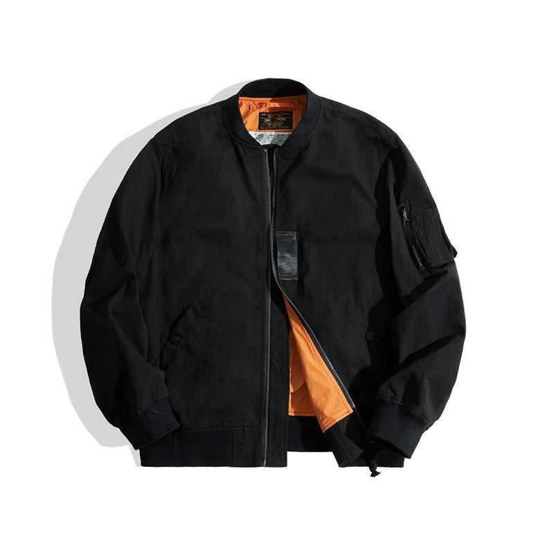 American Retro Air Force MA1 Bomber Military Men's Jacket - Harmony Gallery