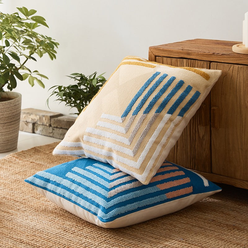 Nordic Decorative Cotton Embroidered Living Room Pillowcase - Harmony Gallery