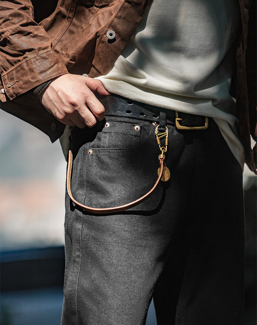 Tooling American Retro Mid Waist Washed Tough Guy Denim Men's Jeans - Harmony Gallery