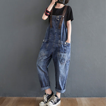 Casual Crotch Thick Harem Women's Overall - Harmony Gallery