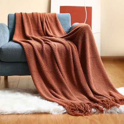 Multifunctional Four Seasons Knitted Decoration Sofa Blanket - Harmony Gallery