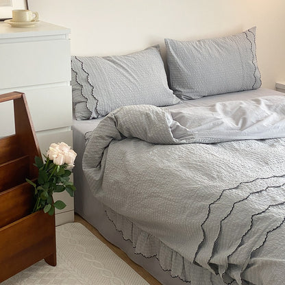 Pure Cotton Four-Piece Princess Wind Girls Bed Set - Harmony Gallery