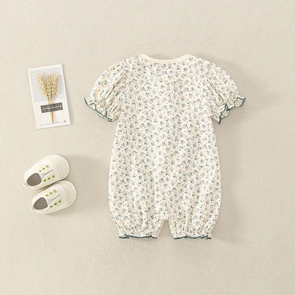 Summer Thin Newborn Jumpsuit Baby Girl's Romper - Harmony Gallery