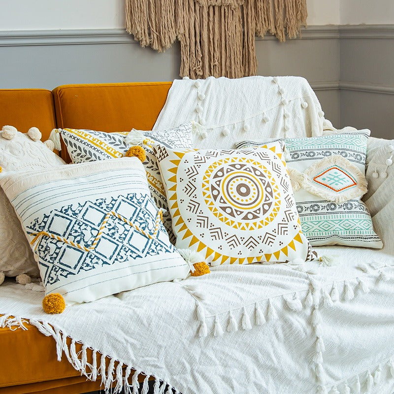 Bohemian Trendy Nordic Style Living Room Sofa Cushion - Harmony Gallery