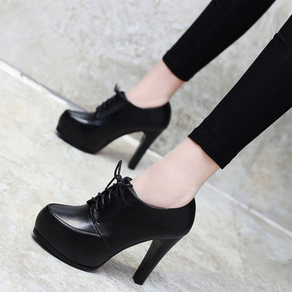 Catwalk All-Match Lace High Heel Women's Shoes - Harmony Gallery
