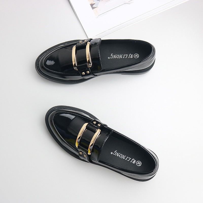 All-Match British Style One-Step Flat Women's Loafer - Harmony Gallery