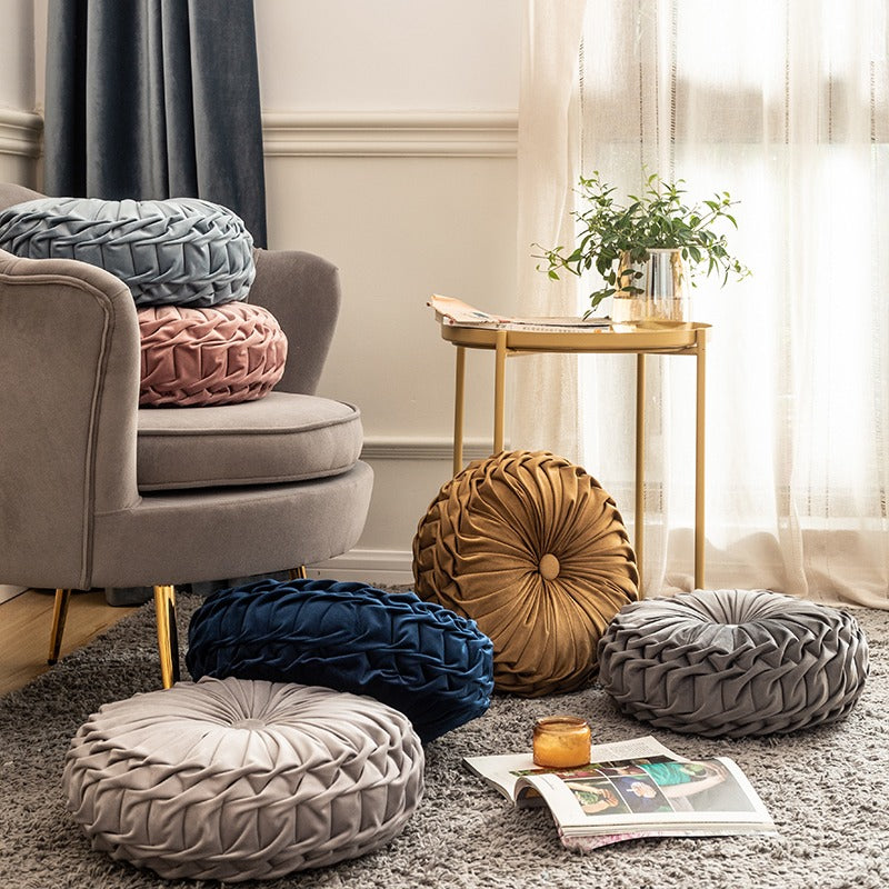 European Light Luxury Handmade Round Living Room Cushion - Harmony Gallery