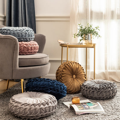 European Light Luxury Handmade Round Living Room Cushion - Harmony Gallery