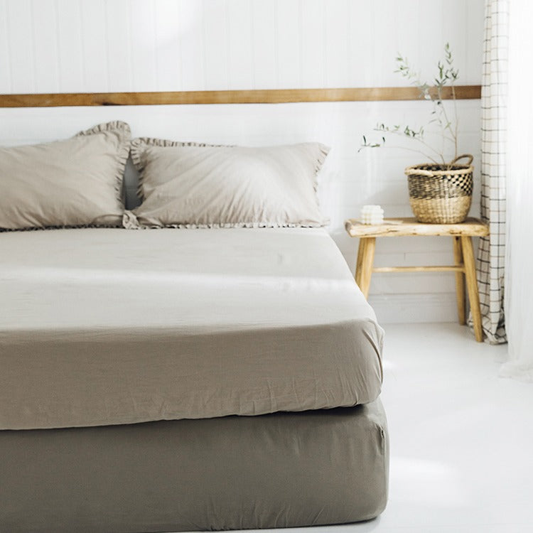 Simple Washed Cotton Simmons Non-Slip Protective Bed Sheet - Harmony Gallery