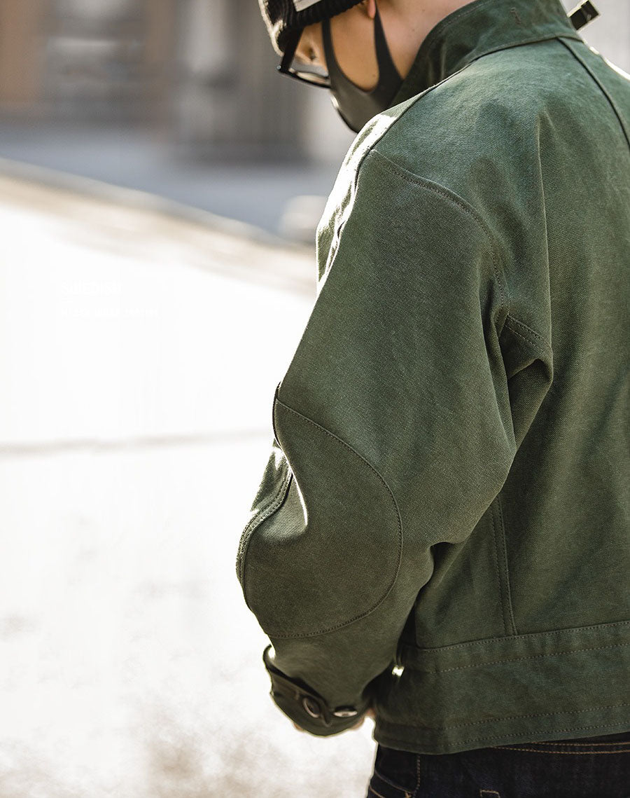 Vintage Swedish Retro Hunting Army Green Men's Coat - Harmony Gallery