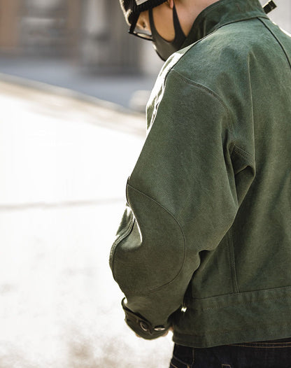 Vintage Swedish Retro Hunting Army Green Men's Coat - Harmony Gallery