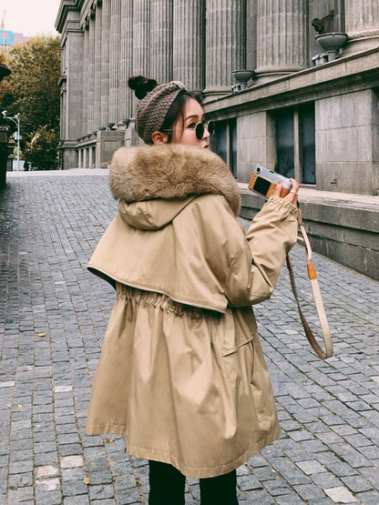 Short-Length Casual Warm Cotton Winter Women's Coat - Harmony Gallery
