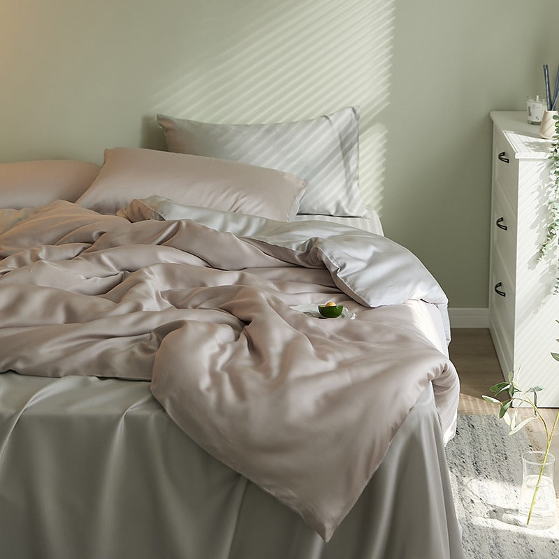 Light Luxury Tencel Four-Piece Summer Sleeping Bed Set - Harmony Gallery