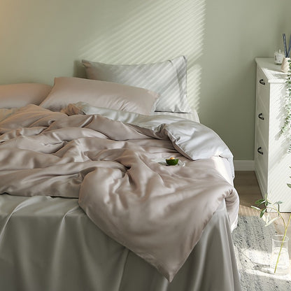 Light Luxury Tencel Four-Piece Summer Sleeping Bed Set - Harmony Gallery