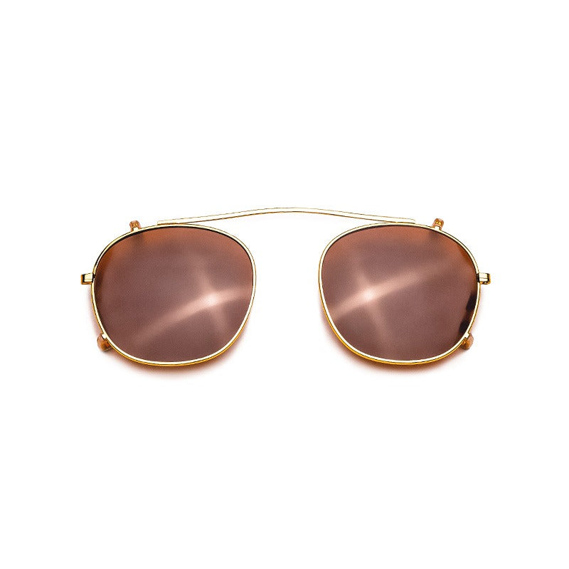 Handmade Depp Round Frame Detachable Dual-use Polarized Men's Sunglasses - Harmony Gallery