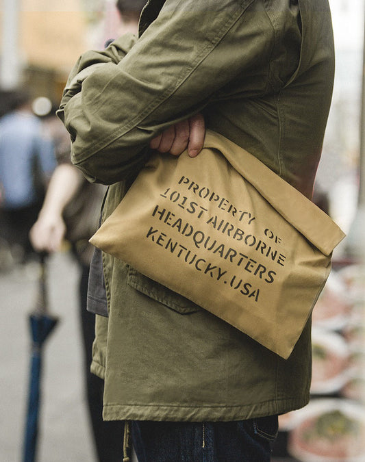 Tooling Retro Casual Oil Wax Mailman Envelope Document Bag - Harmony Gallery