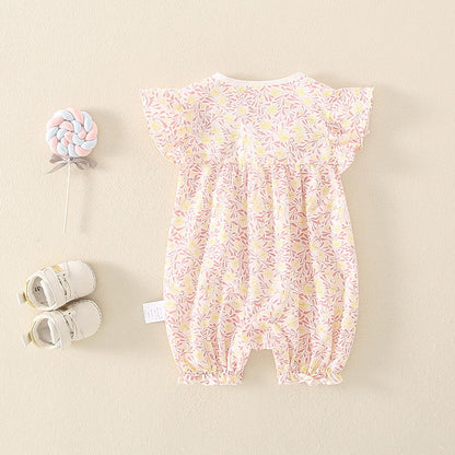 Summer Newborn Cotton Jumpsuit Baby Girl's Romper - Harmony Gallery