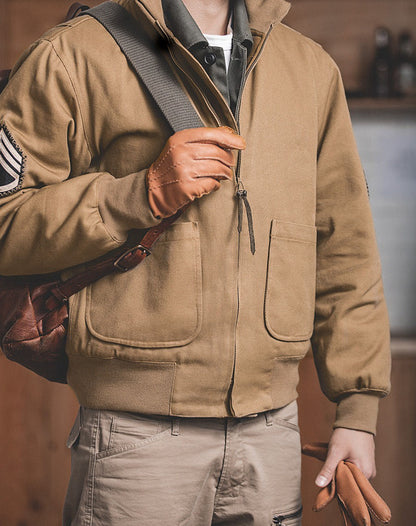 American Retro World War II Fury Tank Army Edition Men's Coat - Harmony Gallery