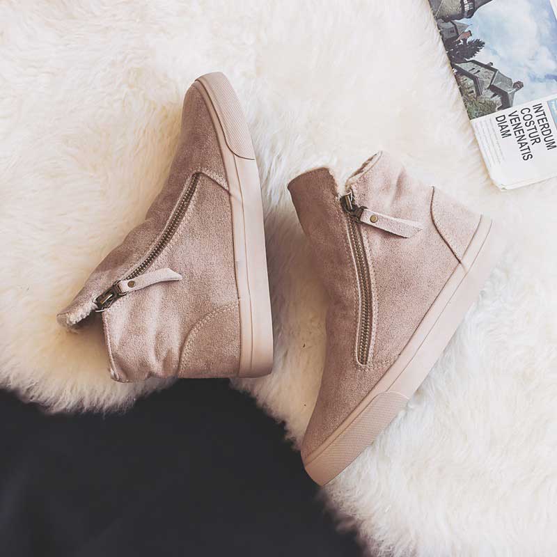 Warm Winter Canvas Snow Cotton Martin Women's Boots - Harmony Gallery