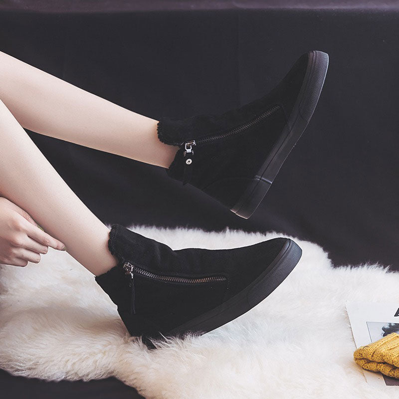 Warm Winter Canvas Snow Cotton Martin Women's Boots - Harmony Gallery
