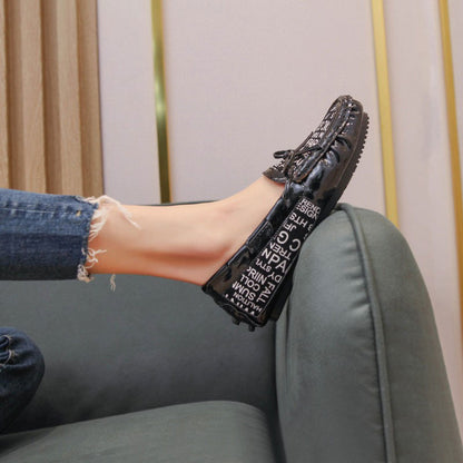 Patent Leather Comfortable Flat Bottom Women's Loafer - Harmony Gallery