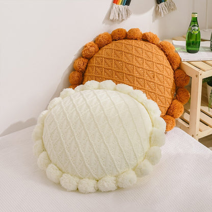 Cute Knitted Nordic Sunflower Balcony & Sofa Futon Cushion - Harmony Gallery