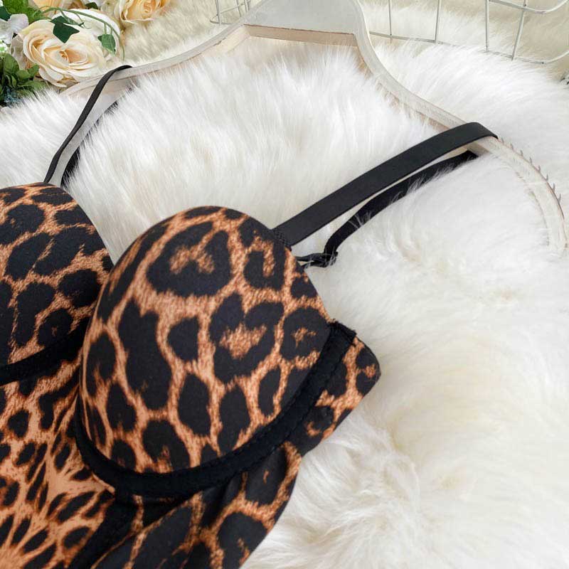 Sexy Fried Street Leopard Print Women's Corset - Harmony Gallery