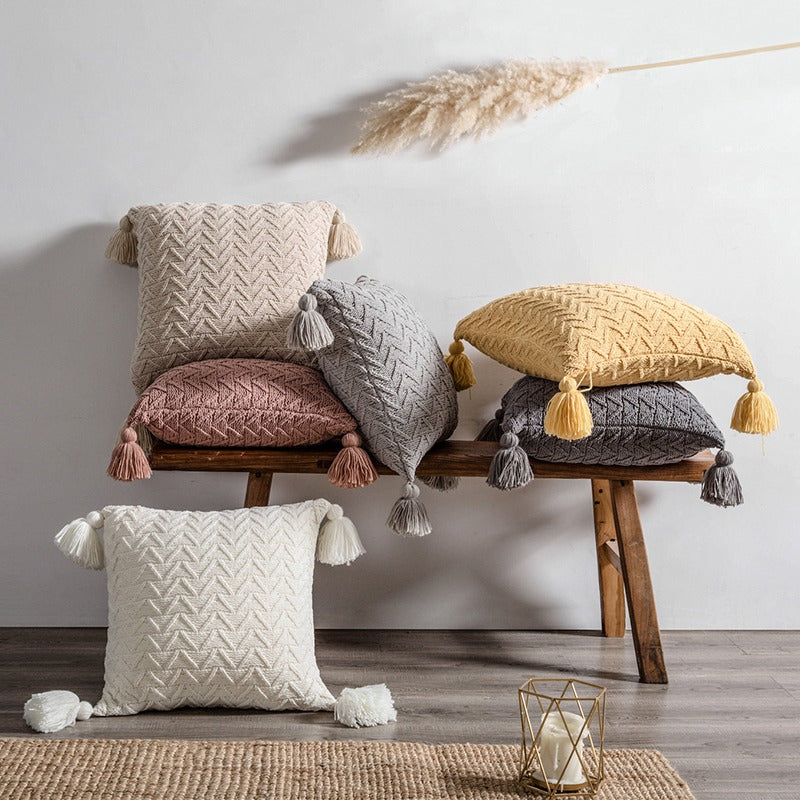 Nordic Decoration Knitted Living Room Sofa Homestay Cushion - Harmony Gallery