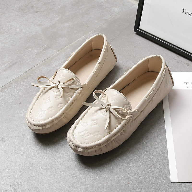 Soft Leather Fashion All-Match Comfy Flat Women's Loafer - Harmony Gallery