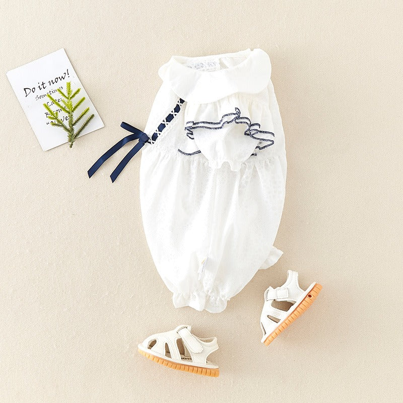 Summer Cute Cotton One-Piece Baby Girl's Romper - Harmony Gallery