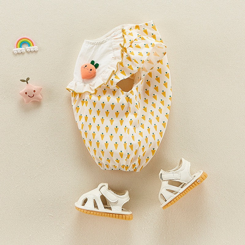 Summer Thin Cotton One-Piece baby Girl's Romper - Harmony Gallery