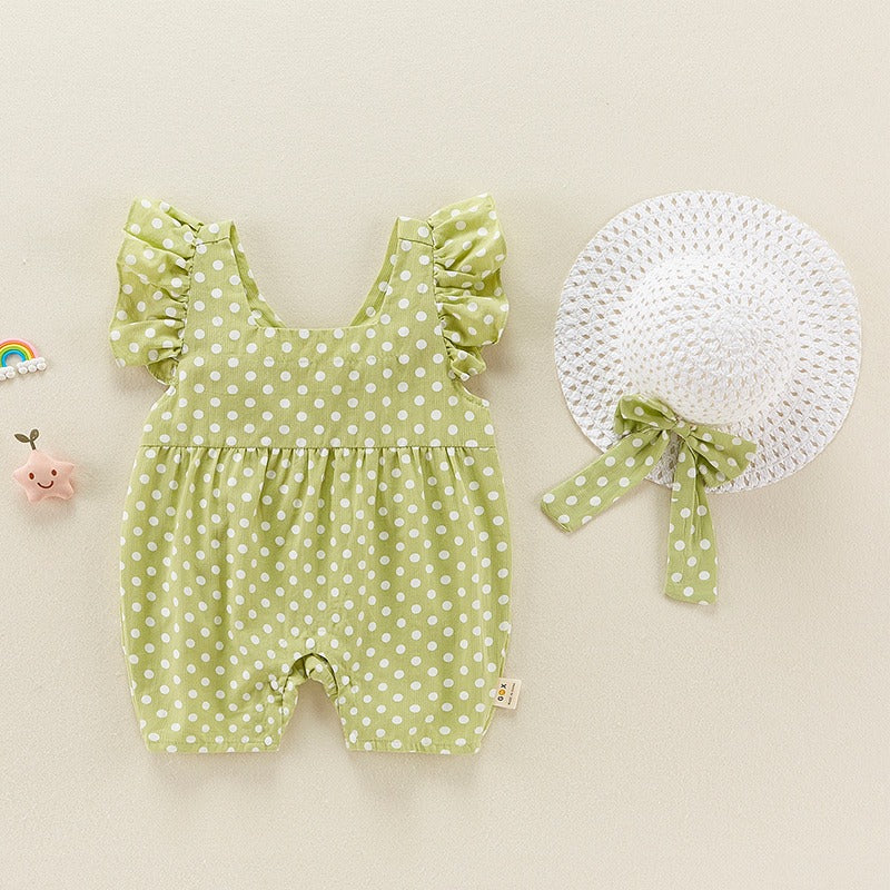 Summer Thin Suit Onesie Sleeveless Cute Baby Girl's Romper - Harmony Gallery