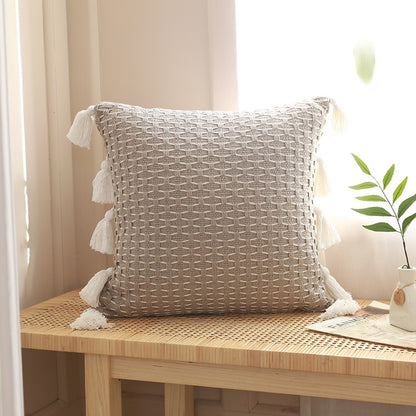 Nordic Style Cotton Knitted Pillow Decoration Sofa Cushion - Harmony Gallery