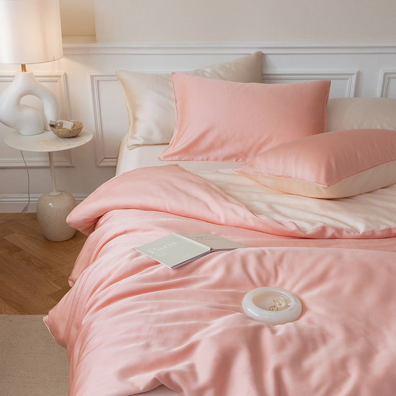 Light Luxury Lenzing Tencel Four-Piece Summer Silk Bed Set - Harmony Gallery