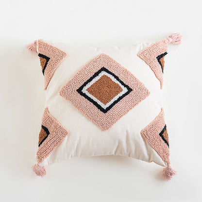 Embroidery Pink Rainbow Living Room Sofa Cushion - Harmony Gallery