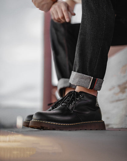 All-Match Martin Mid-Cut Tooling British Style Men's Boot - Harmony Gallery