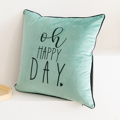 Nordic Letter Printing Living Room Sofa Home Cushion - Harmony Gallery