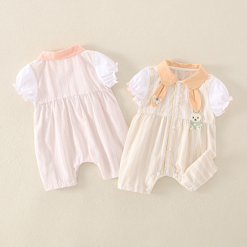 One-Piece Newborn Summer Cotton Baby Girl's Romper - Harmony Gallery