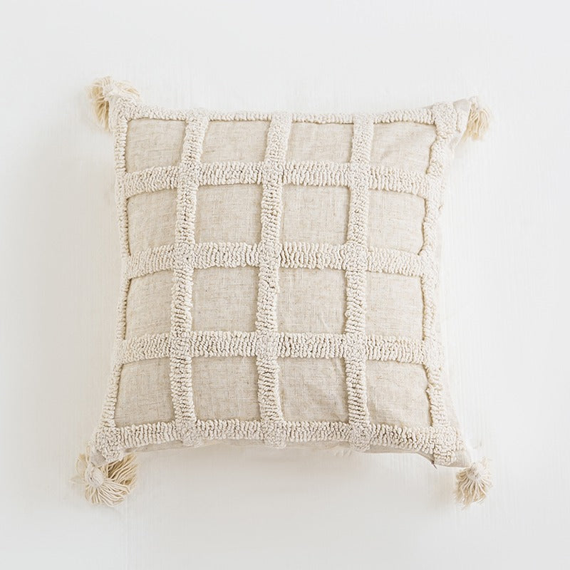 Ethnic Bohemian Handmade Tassel Living Room Sofa Cushion - Harmony Gallery