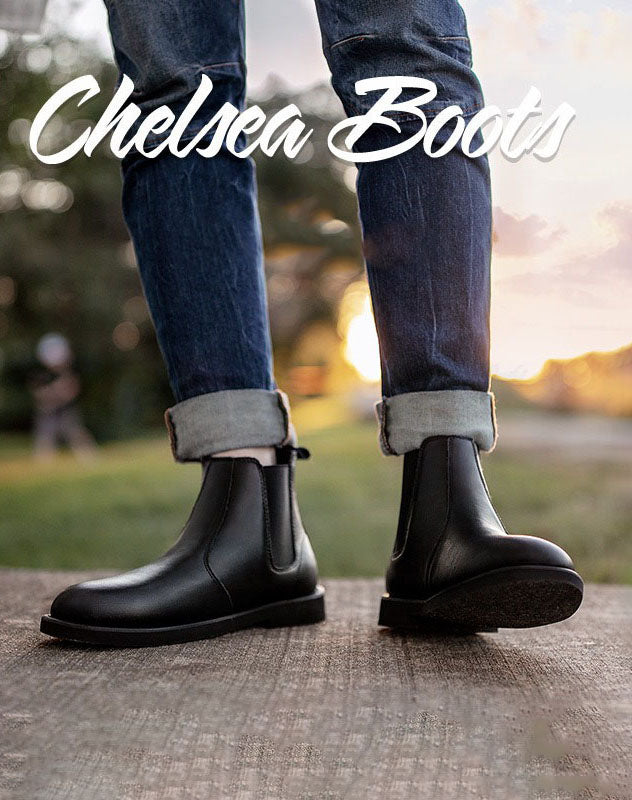 Chelsea Martin British Leather Black Leather Men's Boot - Harmony Gallery