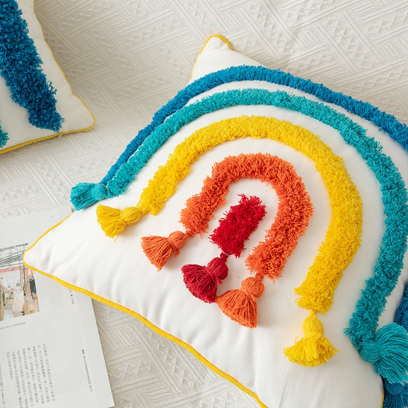 Moroccan Bohemia Rainbow Ethnic Decoration Sofa Cushion - Harmony Gallery