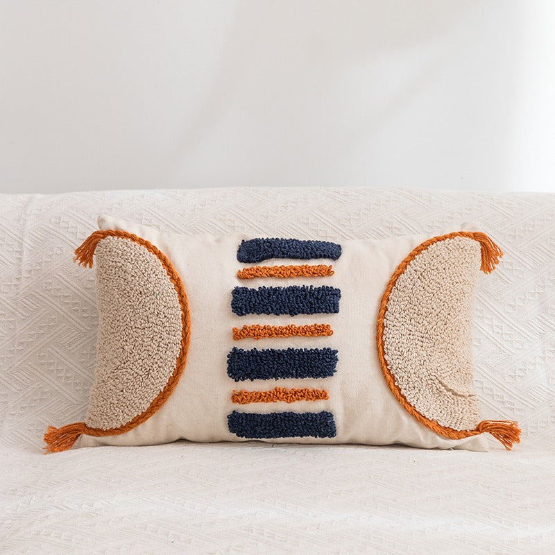 Handmade Moroccan Cotton Pillow Decoration Sofa Cushion - Harmony Gallery