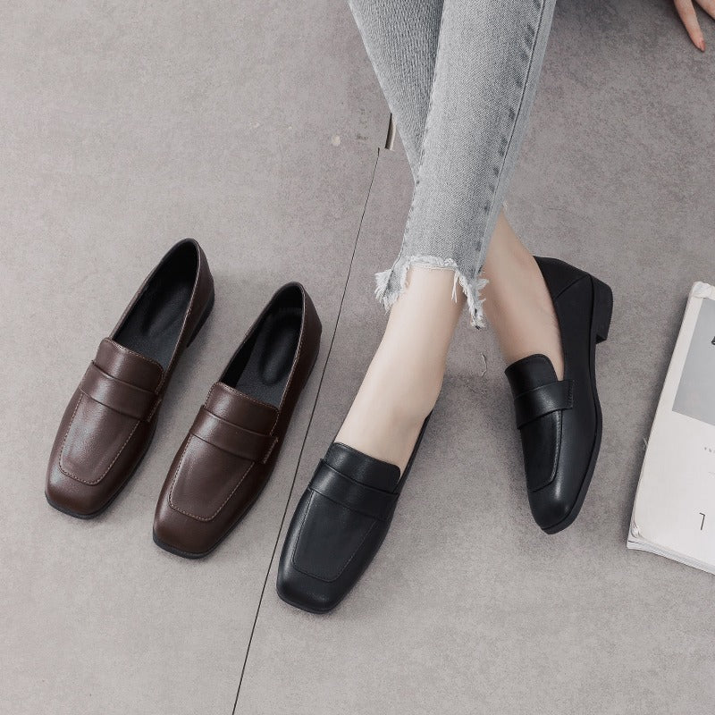 Fashion Lady Leather British Style Women's Loafer - Harmony Gallery