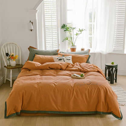 Simple Scandinavian Four-Piece Cotton Super Soft Bed Set - Harmony Gallery