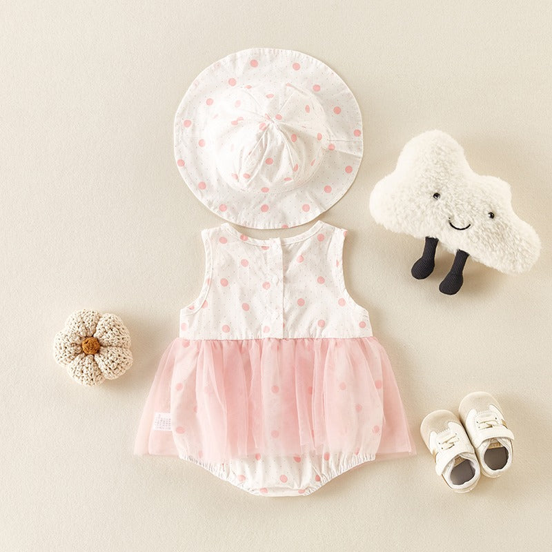 Cute Cotton Summer One-Piece Baby Girl's Romper - Harmony Gallery