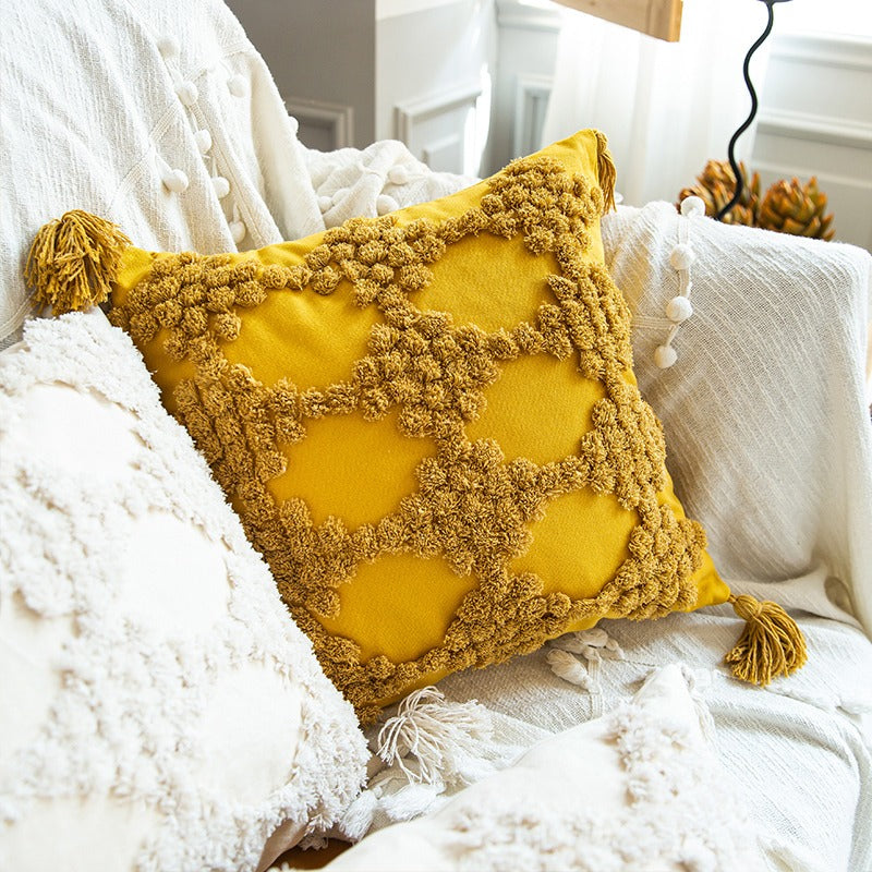 Indian Ethnic Handmade Homestay Living Room Cushion - Harmony Gallery