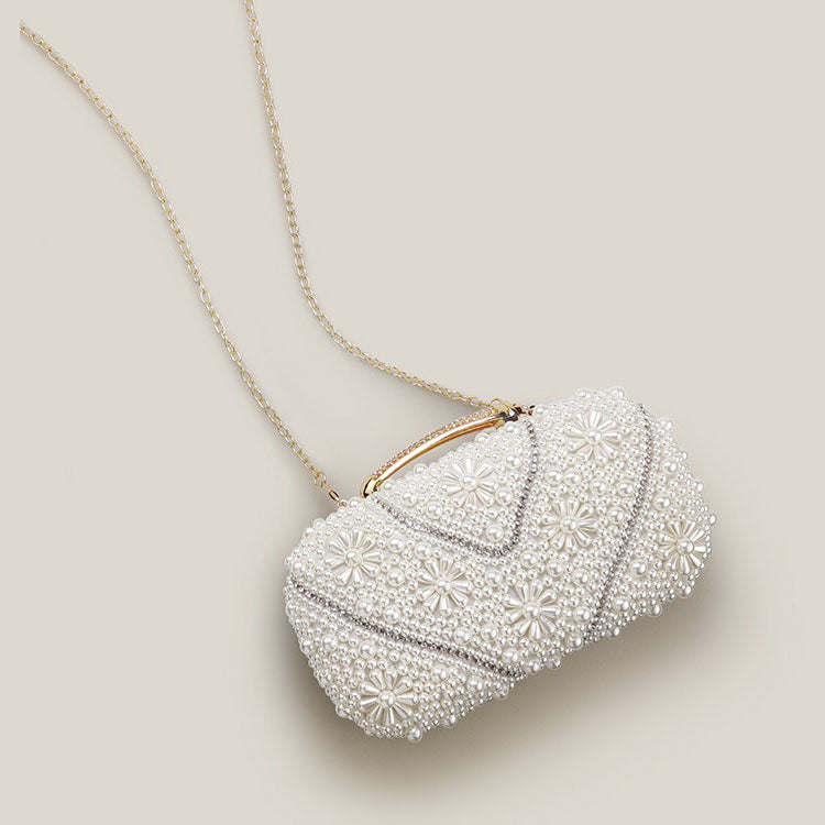 Banquet High-End Pearl Evening Bridal Clutch Bag - Harmony Gallery
