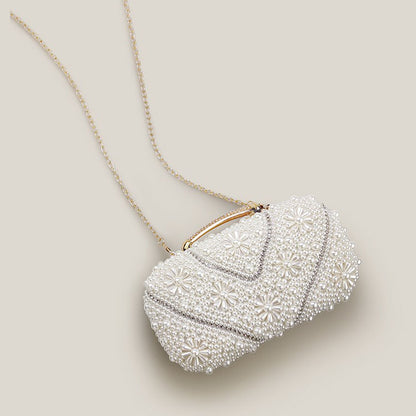 Banquet High-End Pearl Evening Bridal Clutch Bag - Harmony Gallery