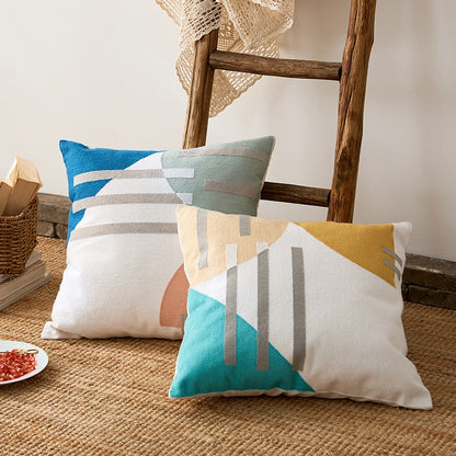 Nordic Decorative Cotton Embroidered Living Room Pillowcase - Harmony Gallery