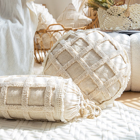 Ethnic Bohemian Handmade Tassel Living Room Sofa Cushion - Harmony Gallery